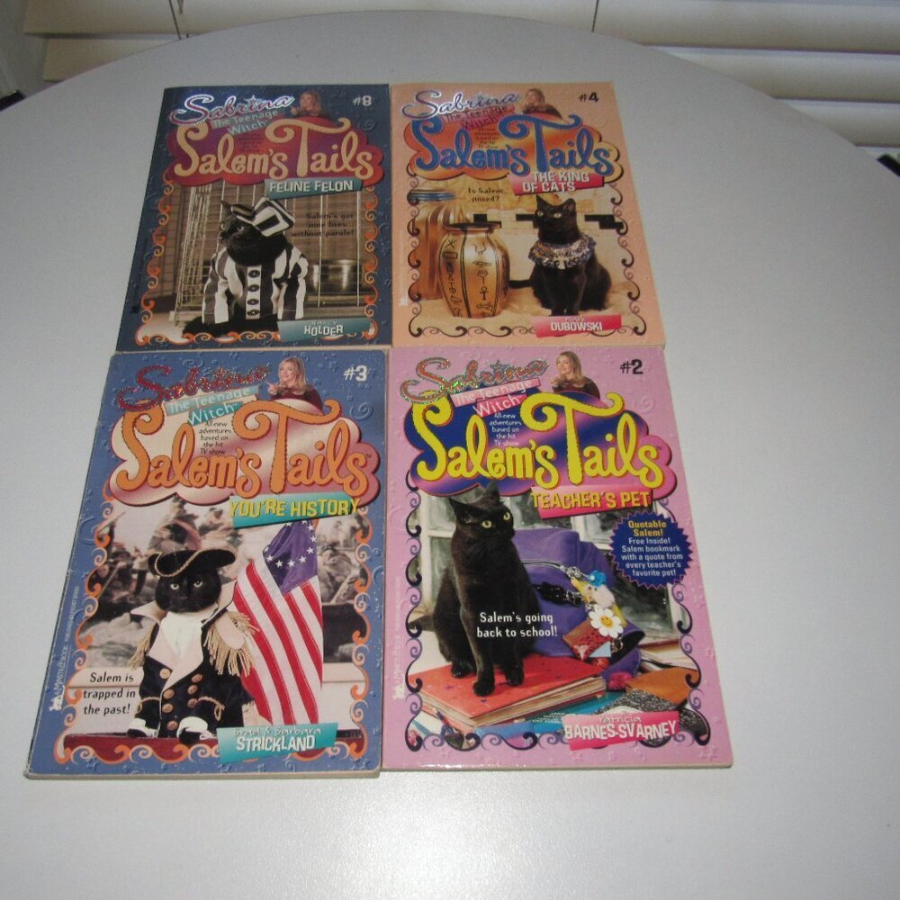 Sabrina the Teenage Witch - Salem’s Tails Book Lot (4 Titles, Minstrel Books